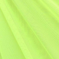 Stretch Sheer Mesh Fabric (Neon Yellow) | (4 Way Stretch/Per Yard)