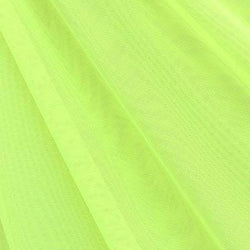 Stretch Sheer Mesh Fabric (Neon Yellow) | (4 Way Stretch/Per Yard)