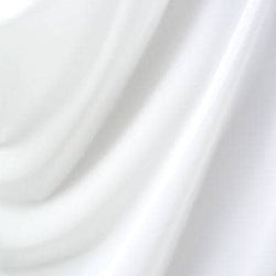 Stretch Sheer Mesh Fabric (White) | (4 Way Stretch/Per Yard)
