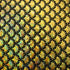Gold & Black Mermaid Fish Scale on Hologram Foil Spandex w/ Dots Fabric | (4 Way Stretch/Per Yard)