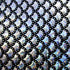 Silver & Black Mermaid Fish Scale on Hologram Foil Spandex w/ Dots Fabric | (4 Way Stretch/Per Yard)