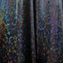 Black Shattered Glass w/ Holographic Foil Spandex Fabric | (4 Way Stretch/Per Yard)