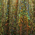 Gold Shattered Glass with Holographic Foil Spandex Fabric | (4 Way Stretch/Per Yard)