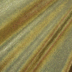 Gold Matrix Dot on Nylon Spandex Fabric | (4 Way Stretch/Per Yard)