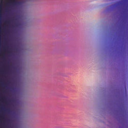 Ombre Print Holographic Mirror Foil Fabric (Purple/Hot Pink) | (4 Way Stretch/Per Yard)