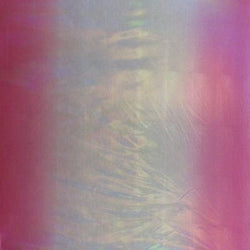 Ombre Print Holographic Mirror Foil Fabric (Deep Pink/White) | (4 Way Stretch/Per Yard)