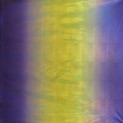Ombre Print Holographic Mirror Foil Fabric (Deep Purple/Yellow) | (4 Way Stretch/Per Yard)
