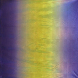 Ombre Print Holographic Mirror Foil Fabric (Deep Purple/Yellow) | (4 Way Stretch/Per Yard)