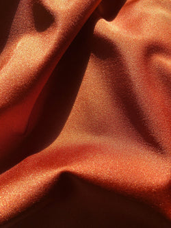 Shiny Finish Milliskin Nylon Spandex Fabric (Copper) | (4 Way Stretch/Per Yard)