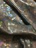 Silver & Light Blue Shattered Glass w/ Holographic Foil Spandex Fabric | (4 Way Stretch/Per Yard)