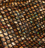 Gold & Black Mermaid Fish Scale on Hologram Foil Spandex w/ Dots Fabric | (4 Way Stretch/Per Yard)