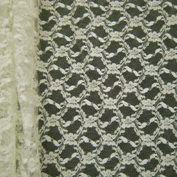 Classic Small Solid Coloured Stretch Lace Fabric | (4 Way Stretch/Per Yard) | Multiple Colours