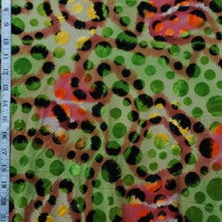 Safari Exotic's Burnout Leopard Spot Velvet Print Spandex (4 Way Stretch/Per Yard) | Multiple Colours