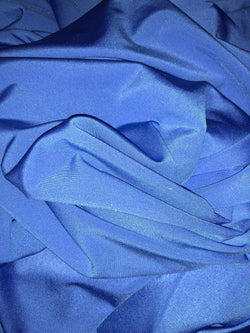 Shiny Finish Milliskin Nylon Spandex Fabric (Corona Blue) | (4 Way Stretch/Per Yard)