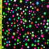 Neon Lights Stars on Nylon Spandex Fabric | (4 Way Stretch/Per Yard)