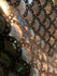 Silver & Black Mermaid Fish Scale on Hologram Foil Spandex w/ Dots Fabric | (4 Way Stretch/Per Yard)