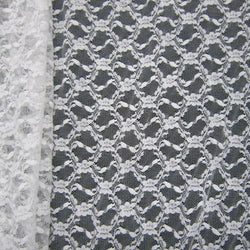 Classic Small Solid Coloured Stretch Lace Fabric | (4 Way Stretch/Per Yard) | Multiple Colours