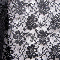 Honeybee Floral Pattern Stretch Lace Fabric | (4 Way Stretch/Per Yard) | Multiple Colors