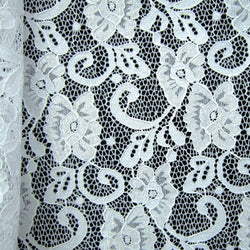 Butterfly Lily Floral Pattern Stretch Lace Fabric | Multiple Colors