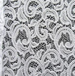 Antique Paisley Pattern Stretch Lace Fabric | (2 Way Stretch/Per Yard) | Multiple Colors