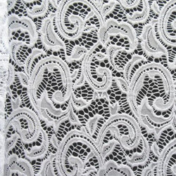 Antique Paisley Pattern Stretch Lace Fabric | (2 Way Stretch/Per Yard) | Multiple Colors