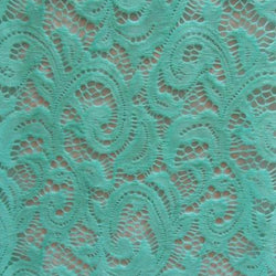 Antique Paisley Pattern Stretch Lace (2 Way Stretch Lace) | Multiple Colors / By the Yard