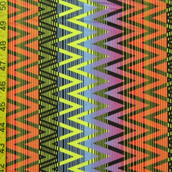 Zig Zag Tribal Aztec Pattern Spandex (4-Way Stretch/Per Yard) | Multiple Colours