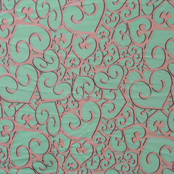 Implored Hearts Fabric | (4 Way Stretch / Per Yard) **Valentine Special**