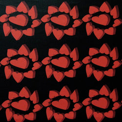 Circle of Hearts Fabric | (4 Way Stretch / Per Yard) **LIMITED QUANTITY**