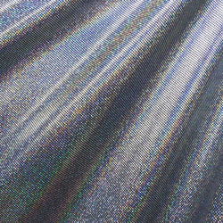 Shiny Holographic Foil Dots Fabric | (4 Way Stretch/Per Yard)