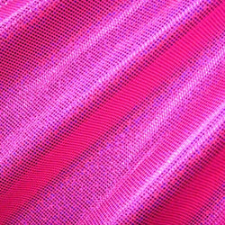 Shiny Holographic Foil Dots Fabric | (4 Way Stretch/Per Yard)