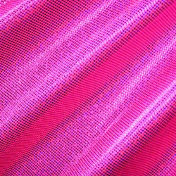 Shiny Holographic Foil Dots Fabric | (4 Way Stretch/Per Yard)