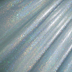 Shiny Holographic Foil Dots Fabric | (4 Way Stretch/Per Yard)