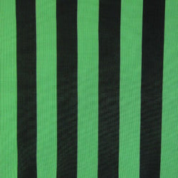 1" Stripes on Polyester Mesh Fabric (Apple Green) | (4 Way Stretch/Per Yard)