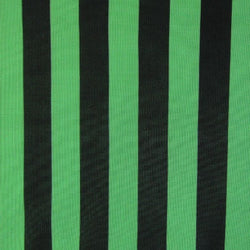 1" Stripes on Polyester Mesh Fabric (Apple Green) | (4 Way Stretch/Per Yard)