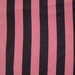 1" Stripes on Polyester Mesh Fabric (Sweet Potato) | (4 Way Stretch/Per Yard)
