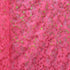 Shiny Sequins on Lace Fabric (Neon Pink) | (4 Way Stretch/Per Yard)