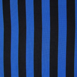 1" Stripes on Polyester Mesh Fabric (Royal Blue) | (4 Way Stretch/Per Yard)