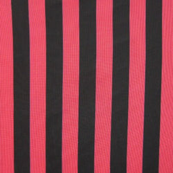 1" Stripes on Polyester Mesh Fabric (Shocking Coral) | (4 Way Stretch/Per Yard)
