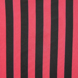 1" Stripes on Polyester Mesh Fabric (Shocking Coral) | (4 Way Stretch/Per Yard)