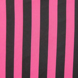 1" Stripes on Polyester Mesh Fabric (Neon Pink) | (4 Way Stretch/Per Yard)