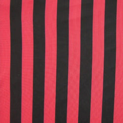 1" Stripes on Polyester Mesh Fabric (Coral) | (4 Way Stretch/Per Yard)