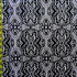 Kaleidoscope Pattern w/ Punched Lining Back on Stretch Lace Fabric (Black/White) | (2 Way Stretch/Per Yard)