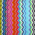 Colorful Wavy Aztec Print on Nylon Spandex | (4 Way Stretch/Per Yard)