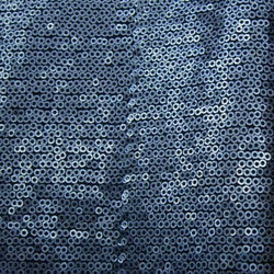 2mm Matte Finished Sequins on Poly Mesh Fabric | (2 Way Stretch/Per Yard)