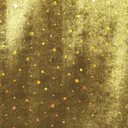 Holographic Sequin on Metallic Slinky Fabric | (2 Way Stretch/Per Yard)