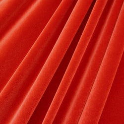 Solid Color Stretch Velvet Fabric (Paprika) | (4 Way Stretch/Per Yard)