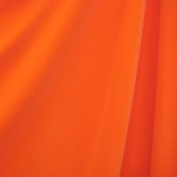 Solid Color Stretch Velvet Fabric (Neon Orange) | (4 Way Stretch/Per Yard)