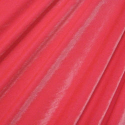 Solid Color Stretch Velvet Fabric (Hot Pink) | (4 Way Stretch/Per Yard)