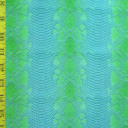 Snake Skin Print on Poly Spandex Fabric | (4 Way Stretch/Per Yard)